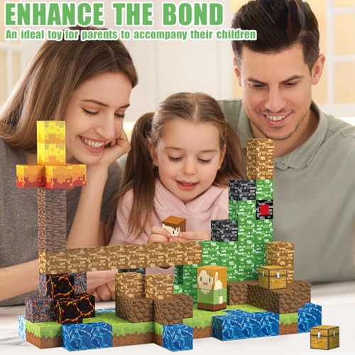 Magnetic Blocks for Kids 3+ (160 Count)