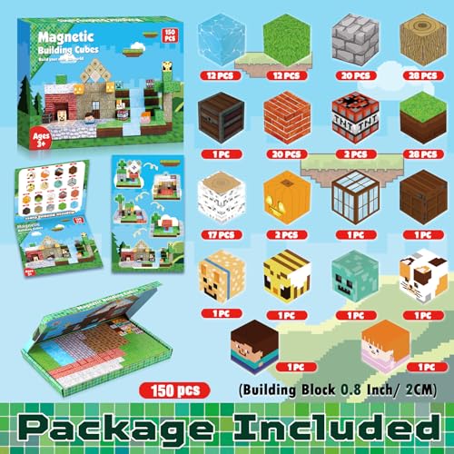 150PCS Magnetic Blocks