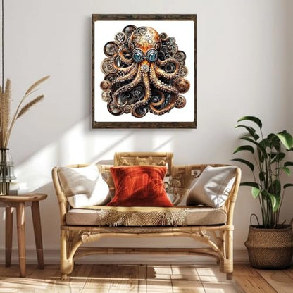 Steampunk Doctor Octopus Puzzles Adults Gifts for Women Men Wooden 190 Pieces 11.4 * 11.1in