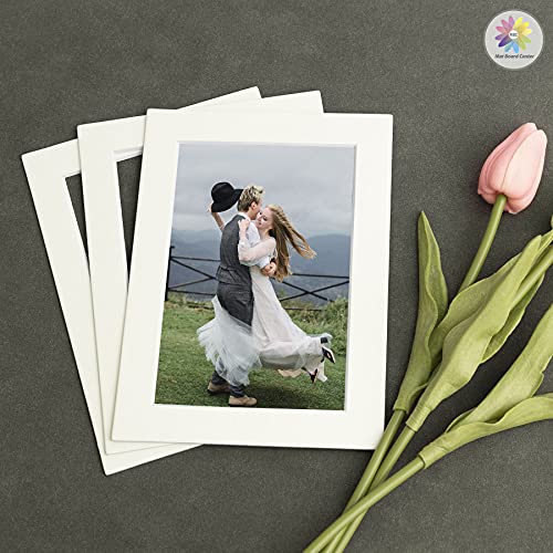 Mat Board Center 10 Pack 5x7 Photo Mats for 4x6 Picture