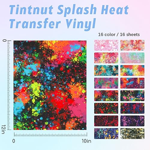 Paint Splatter Heat Transfer Vinyl