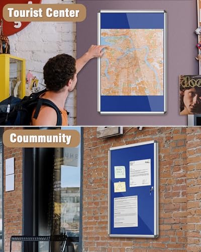 36"x24" Enclosed Bulletin Board