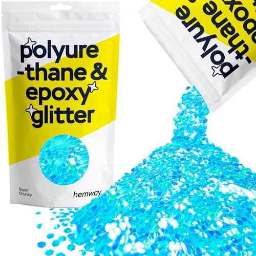 Resin Glitter Baby Blue Iridescent 100g Super Chunky (3.5 Ounce)