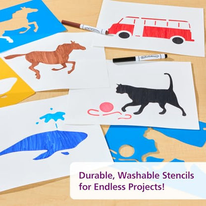 Large Washable Plastic Everyday Objects Stencils