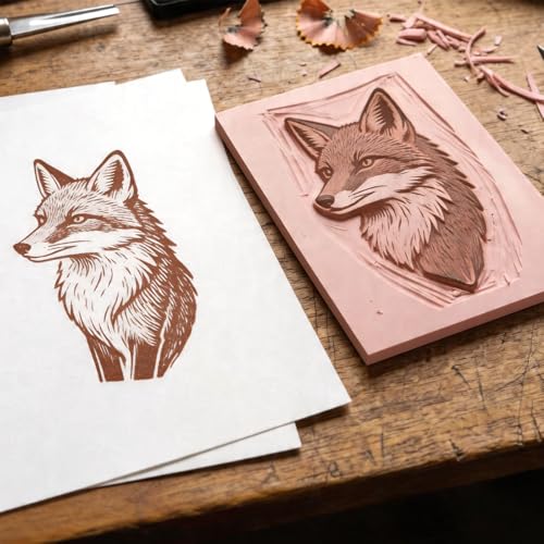 4 PCs 4x6 Inch Linoleum Blocks for Printmaking