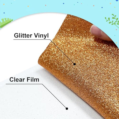 Bronze Glitter Heat Transfer Vinyl 12" x6FT