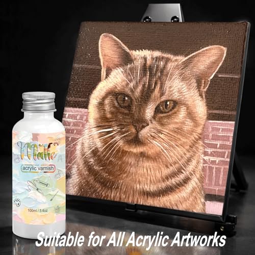 Matte Varnish for Acrylic Painting (3.4 Fl Oz)