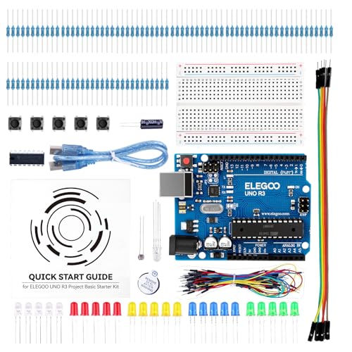 UNO R3 Basic Starter Kit with Tutorial Compatible with Arduino IDE