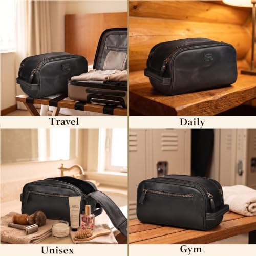 Leather Toiletry Bag for Men