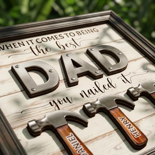 Personalized Fathers Day Dad Gifts from Daughters Sons