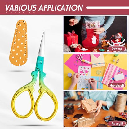 4 Pcs Small Embroidery Scissors (4 Count)