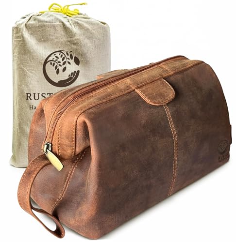 Leather Toiletry Bag for Men