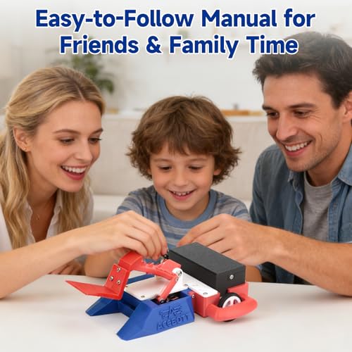 2-in-1 Football & Battle Robot Car Kit, ESP32 APP-Remote Control Battlebolt Car Fighting Robot Toy for Kids Wireless Gameplay Robotics STEM Science Kit Birthday Gift for Boys Girls Age 8+ (One Kit)