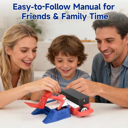 2-in-1 Football & Battle Robot Car Kit, ESP32 APP-Remote Control Battlebolt Car Fighting Robot Toy for Kids Wireless Gameplay Robotics STEM Science Kit Birthday Gift for Boys Girls Age 8+ (One Kit)