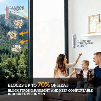 Matte White Window Privacy Film (500 Sq Ft)