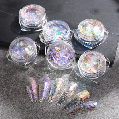 Holographic Opal Nail Art Glitter Flakes