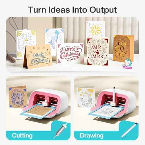 Vinyl Cutter Machine Cardstock Creator Bundle with Carrying Case