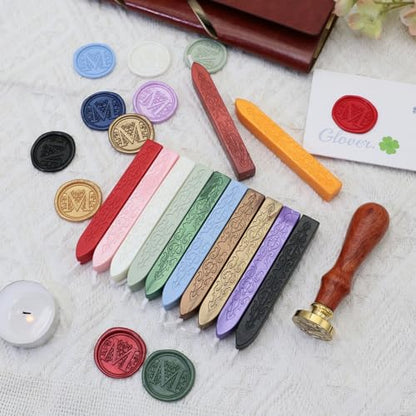 12Pcs Wax Sealing Sticks with Wicks (12 Count)