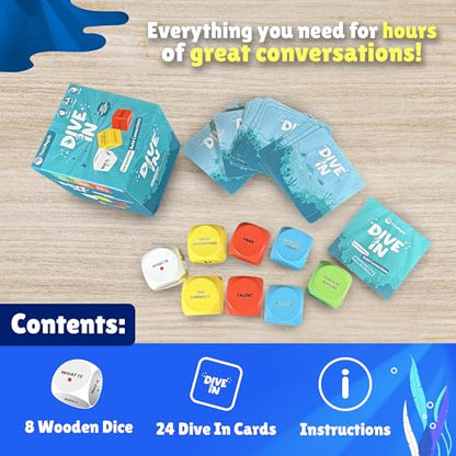 Dive in SEL Conversation Dice Game with 400+ Topics