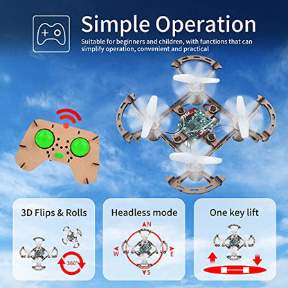 Diy Mini Wooden Drone RC Quadcopter Building Kits for Kids or Beginner