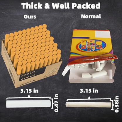 Orange Chalk 100PCS (100 Count)