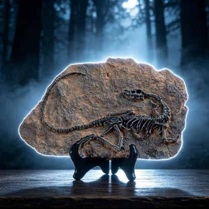 Resin Dinosaur Fossil Statue Model Simulated Skeleton Home Office Display Decorative Craft Box Decoration