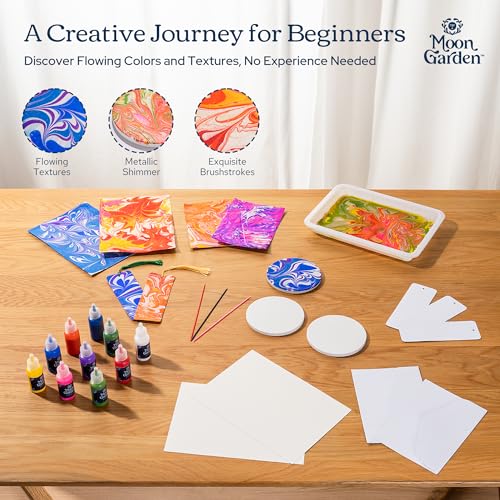 MoonGarden Marble Painting Coaster kit