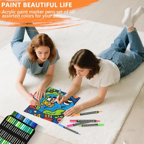 100 Pack Acrylic Paint Pens (100 Count)