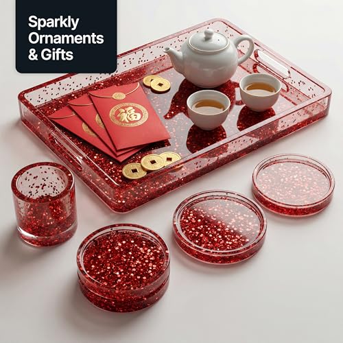 Craft Glitter Shaker Red 110g Extra Chunky (3.8 Ounce)