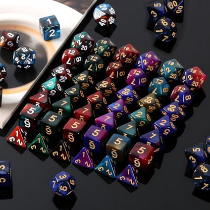 35 Set DND Polyhedral Dice with Storage Pouch