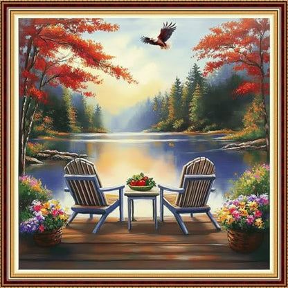 Stamped Cross Stitch Kits for Beginner Embroidery Kits for Beginners Adults DIY 11CT Cross Stitch Patterns Needlepoint Kits Crossstitching Kits