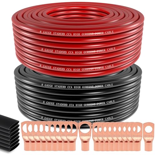 8 Gauge Wire Copper Aluminum CCA 50FT (50 Foot)