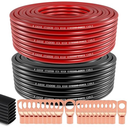 8 Gauge Wire Copper Aluminum CCA 50FT (50 Foot)