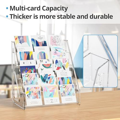 5 Tier Acrylic Card Display Stand (2 Count)