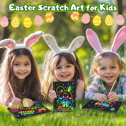 24 Pack Rainbow Scratch Notebook Art Party Favors for Kids (24 Count)