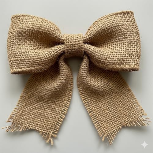 3 Pack 90 feet Burlap Ribbon 5" x 10 Yards Natural Jute 5 Inch 30ft roll (90 Foot)