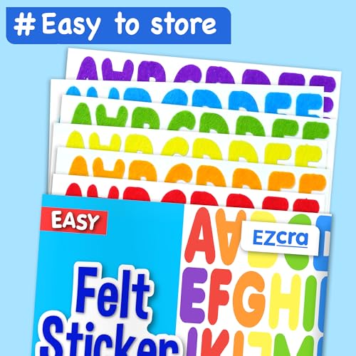 Felt Alphabet Stickers