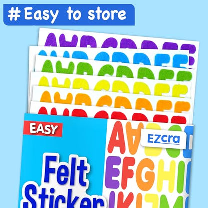 Felt Alphabet Stickers
