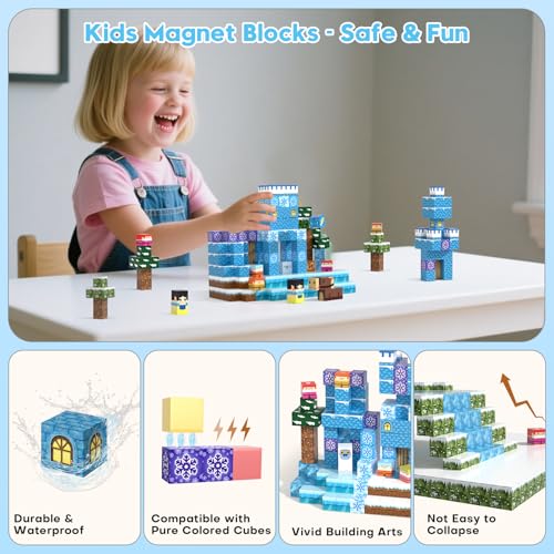 150Pcs 0.8in Magnetic Blocks (150 Count)