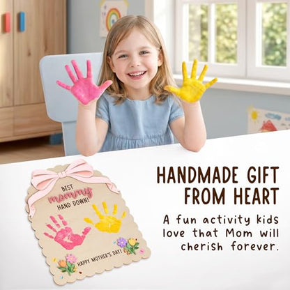 DIY Mothers Day Crafts for Kids Handprint Art