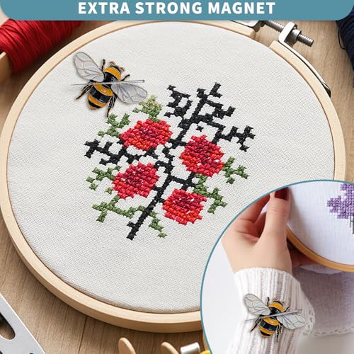 Magnetic Needle Minder Magnet Embroidery Accessories and Supplies Embroidery Needle Holder Cross Stitch Holder Needlework Supplies