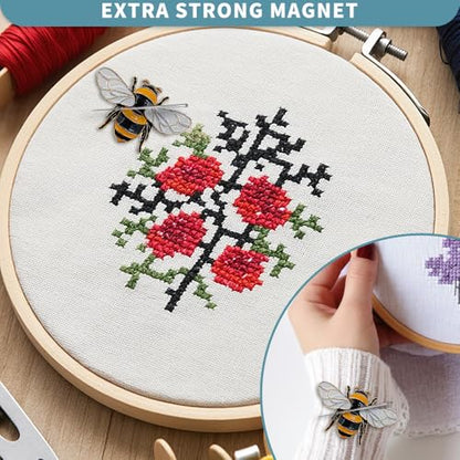 Magnetic Needle Minder Magnet Embroidery Accessories and Supplies Embroidery Needle Holder Cross Stitch Holder Needlework Supplies