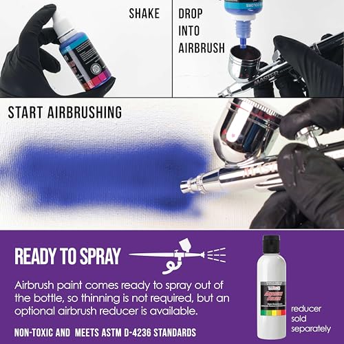Opaque Deep Purple Acrylic Airbrush Paint