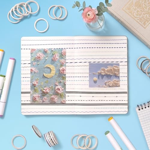 30 Rolls Pastel Floral Washi Tape Set (30 Count)