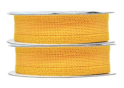 1 Inch Wide Yellow Burlap Ribbon for Crafts (120 Foot)