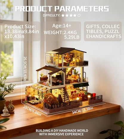 DIY Miniature House Kit for Adults