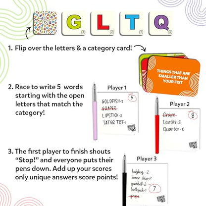 First to 5 Board & Card Category Game with a Twist