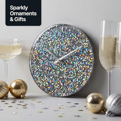 Craft Glitter Shaker Gun Metal Grey Holographic 110g Super Chunky (3.9 Ounce)