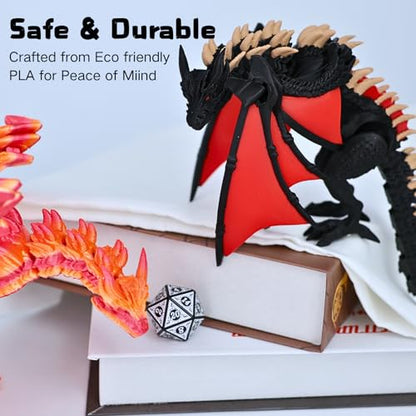 3D Flying Flexible Printed Dragon with Wings