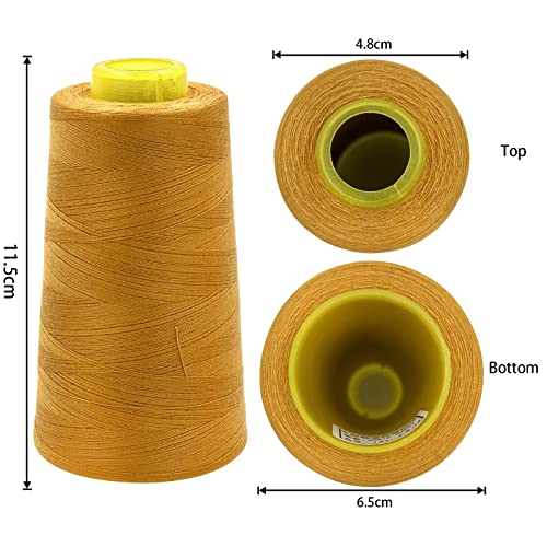 4 Cones of 3000 Yards Each Spool Thread for All Purpose